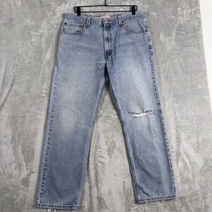 Vintage Levis 505 Jeans Mens 36x30*Blue Regular Fit Straight Leg Y2K Faded Denim